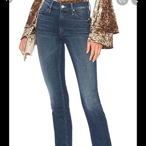 Mother the rascal slit undone hem jeans
